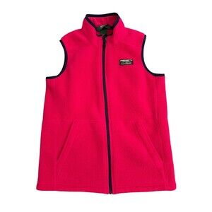 L.L. Bean Pink Fleece Vest Outerwear Girls Size Large‎ 14/16